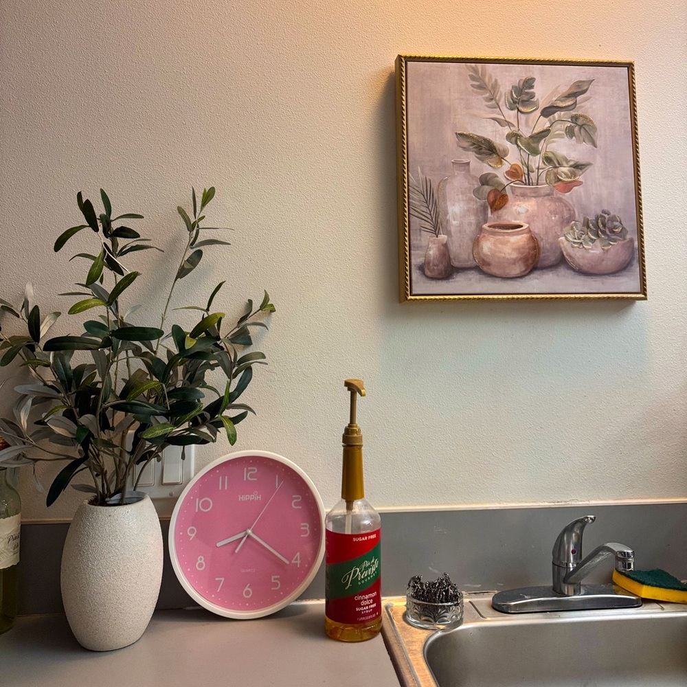 Pink clock